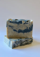 Load image into Gallery viewer, Dead Sea mud + activated charcoal. Detox natural handcrafted soap. Ishtahfeetah soapery.