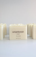 Load image into Gallery viewer, Pure cold processed handcrafted soap by Ishtahfeetah sopery.  Unscented and uncolored.  Vellum paper hand packaged.