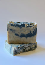 Load image into Gallery viewer, Dead Sea mud + activated charcoal. Detox natural handcrafted soap. Ishtahfeetah soapery. 